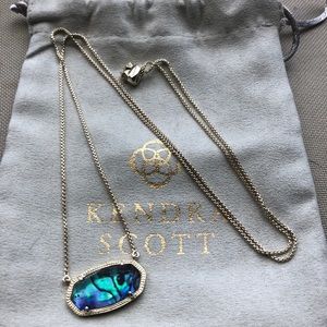 Kendra Scott Delaney Adjustable Necklace-Abalone